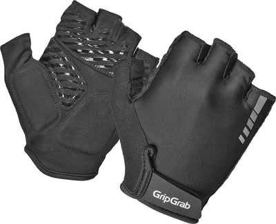 Gripgrab - gants de cyclisme d'été à doigts courts proride rc max avec rembourrage pour femme - noir - femme - taille xs