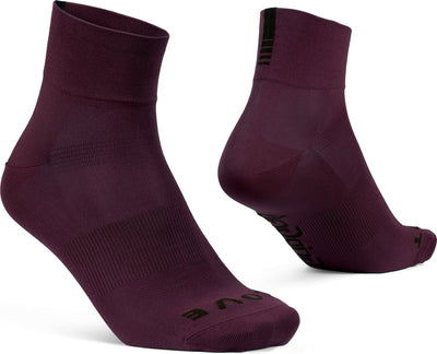 Gripgrab - chaussettes de cyclisme d'été légères SL courtes et performantes 1 paire de chaussettes de cyclisme coolmax coupe basse - rouge foncé - unisexe - taille L (44-47)