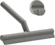 Zone Denmark Solo Raclette de douche - Raclette de douche avec support - Crochet de suspension autocollant - Raclette de douche en silicone - Accessoire de salle de bain - Design antirouille - Gris - 21 x 17 x 3,5 cm