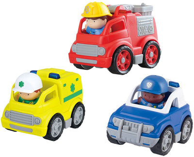 Jouez aux véhicules de service d'urgence avec des figures de jeu, 6DLG.