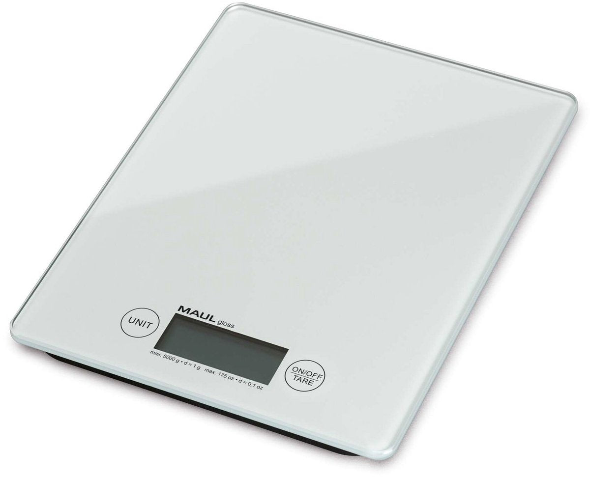 Balance à lettres Maul gloss 5 kg - blanc - plastique - 1 pièce - 20,5 x 16,5 x 1,5 cm -