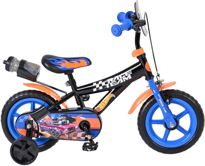 Vélo pour enfants Volare Hot Wheels - Garçons - Roues Mag - 12 pouces - Noir