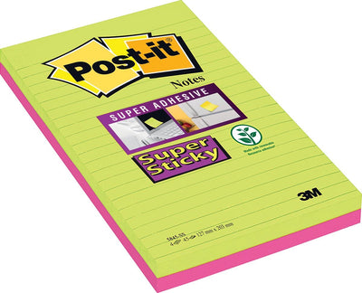Notes super collantes post-it 125x200 néon