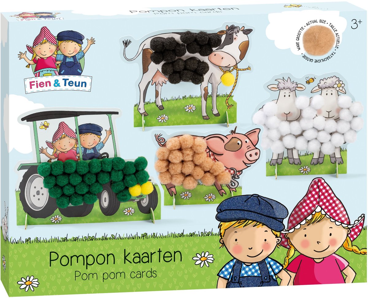 Toys Bambolino Fien Teun Pompom joue