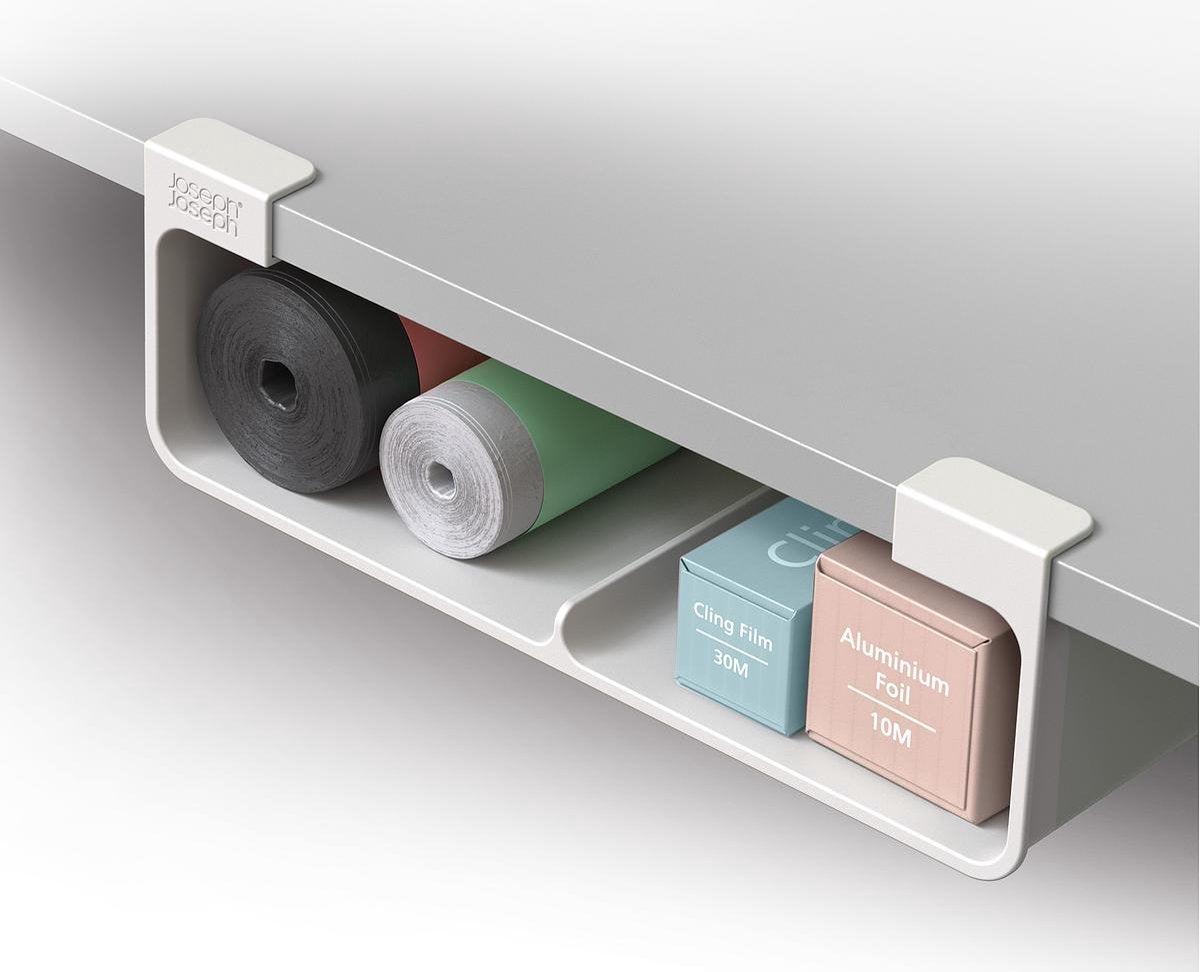 Joseph joseph cupboardstore™ grande étagère de rangement pour films, sacs et rouleaux suspendus