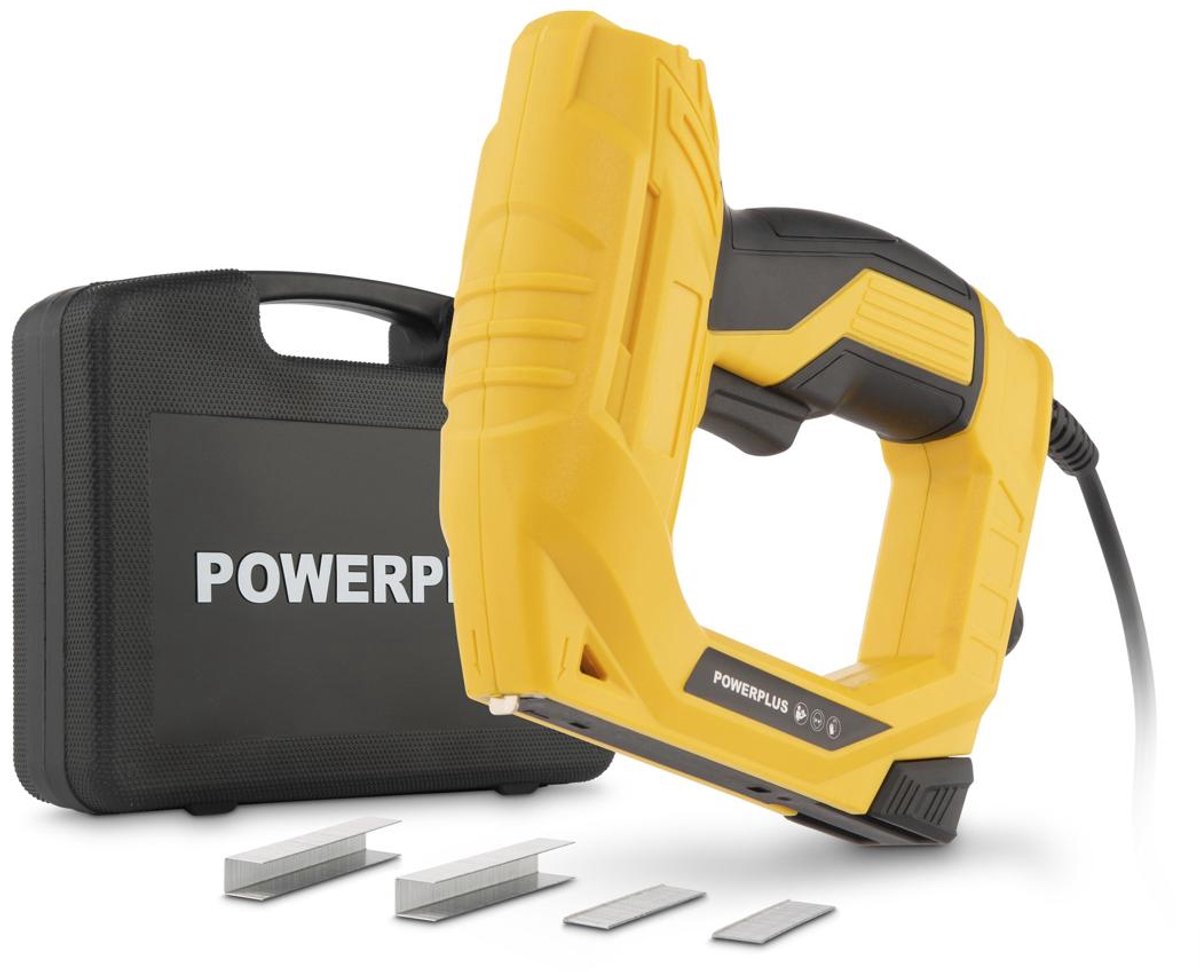 Agrafe, cloueuse Powerplus powx13701 - cloueuse et agrafeuse électrique de 45 w - 300 ac.