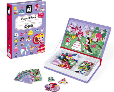 Janod - livre magnétique - princesses - coffret de jeu livre magnétique