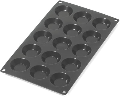 Lékué moule à tarte 15 tartelettes - silicone - noir