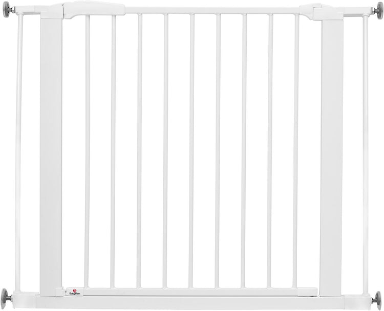 Babydan barrière d'escalier à fermeture parfaite sans perçage - 77,3 - 97,1 cm - montage par pince - blanc