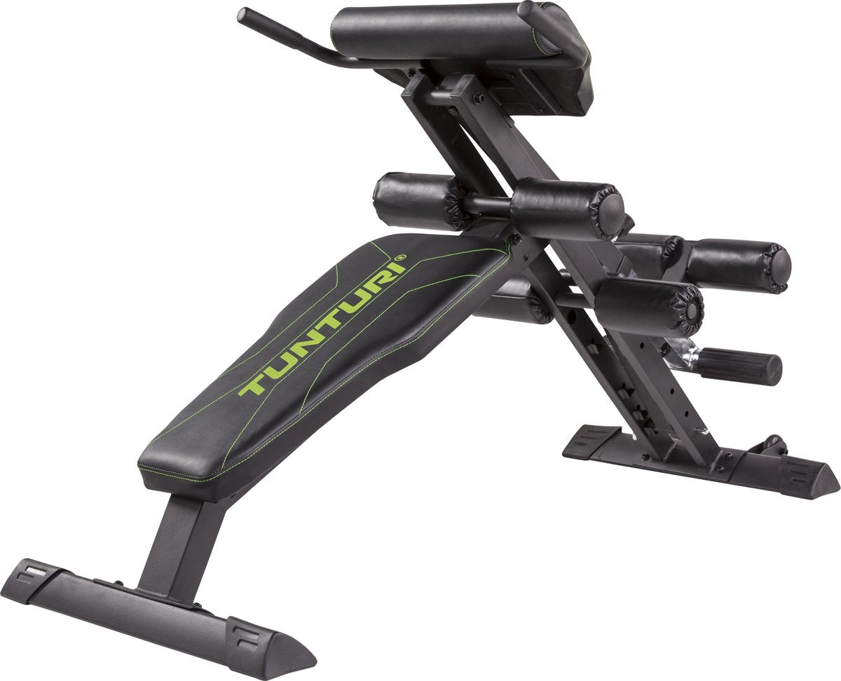 Tunturi ct80 core trainer - banc de fitness - pliable - banc de muscles abdominaux - entraîneur de muscles abdominaux - diverses options d'entraînement - capacité de charge jusqu'à 150 kg - incl. application de remise en forme gratuite