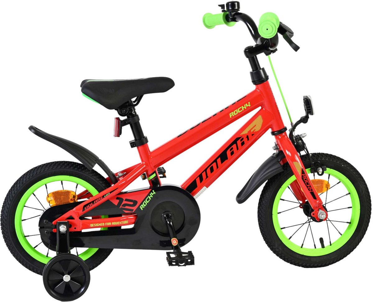 Volare Rocky Children's Bicycle - Boys - 12 pouces - rouge