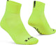 Gripgrab - chaussettes de cyclisme d'été légères SL courtes et performantes 1 paire de chaussettes de cyclisme coolmax coupe basse - jaune haute visibilité - unisexe - taille xs (35-38)