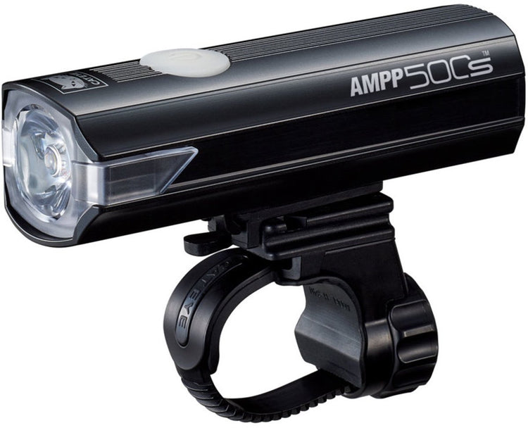 Éclairage avant Cateye ampp500s - lumens : 500 - rechargeable par USB - technologie de lentille opticube - 5 modes d'éclairage - noir
