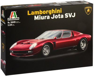 Italeri modèle kit voiture - 3649 lamborghini miura jota svj plastique - 1:24 - modélisme