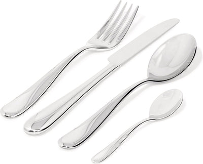 Ménagère Alessi nuovo milano - monobloc - acier inoxydable - 24 pièces - 6 personnes