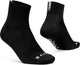 Gripgrab - chaussettes de cyclisme d'été légères SL courtes et performantes 1 paire de chaussettes de cyclisme coolmax coupe basse - noir - unisexe - taille m (41-44)