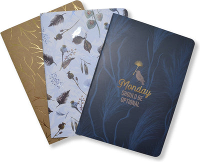 Carnet Ty KTC A5 Natural Beau lot de 3. 80 pages papier 80 grammes.