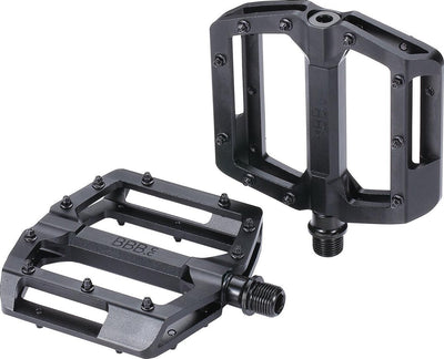 Pédales VTT Bbb Cycling - Enigma - Pédales à plateforme avec broches de préhension roulements scellés - Pédales VTT - Noir mat - 100 x 100 mm - bpd-38