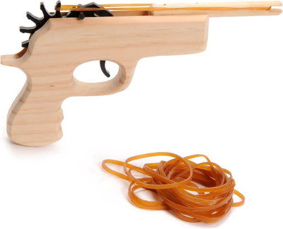 Pistolet en bois playwood avec élastique