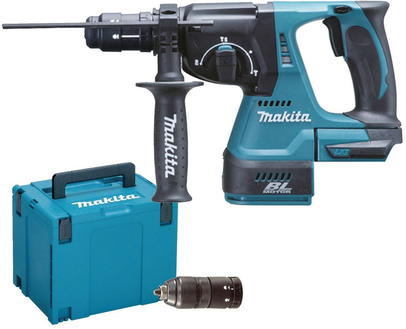 Makita mr243zj Marteau combiné 18 volts | sds-plus | avec tête de perçage interchangeable | sans piles ni chargeur -MR243zj