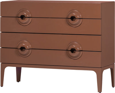 Commode Woood merge - bois - vieux rose - 89x110x44