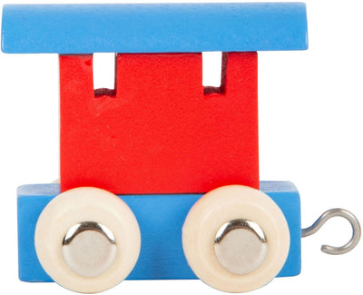 Petit pied - Wagon Wagon Bleu rouge - 12 pièces