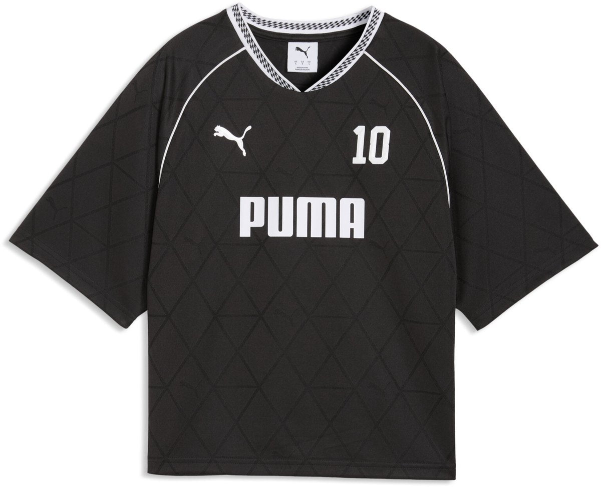 T-shirt femme Puma sport casual jersey - noir