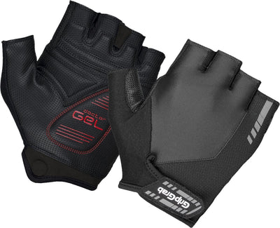 Gripgrab - gants de cyclisme d'été à doigts courts rembourrés progel gants de cyclisme avec rembourrage - noir - unisexe - taille s
