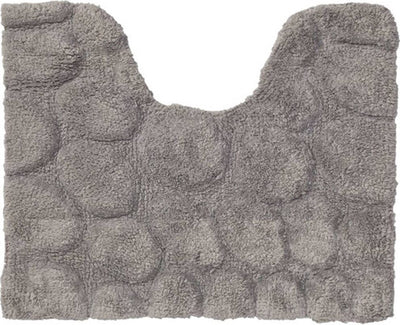Tapis de toilette galets Sealskin 50x60 cm - coton - gris