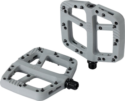 Pédales VTT Bbb Cycling Decoder - Pédales de vélo pour VTT - Pédale à plateforme composite avec forte adhérence et broches réglables - Pédales de vélo - Gris mat - bpd-37
