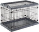 Cage pour chien Ferplast supérieure grise - banc - 92x58x62 cm