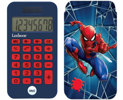 Calculatrice de poche Lexibook spiderman 8 chiffres avec housse de protection