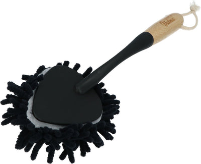 Brosse à poussière en bambou écologique Valma - manche en bambou durable et écologique - nettoyage efficace - partie en tissu amovible - la poussière est efficacement retenue - lavable en machine - cordon de suspension