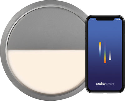 Nordlux Plafonnier LED ava smart gris clair 10w 2700k 20cm - 4806400