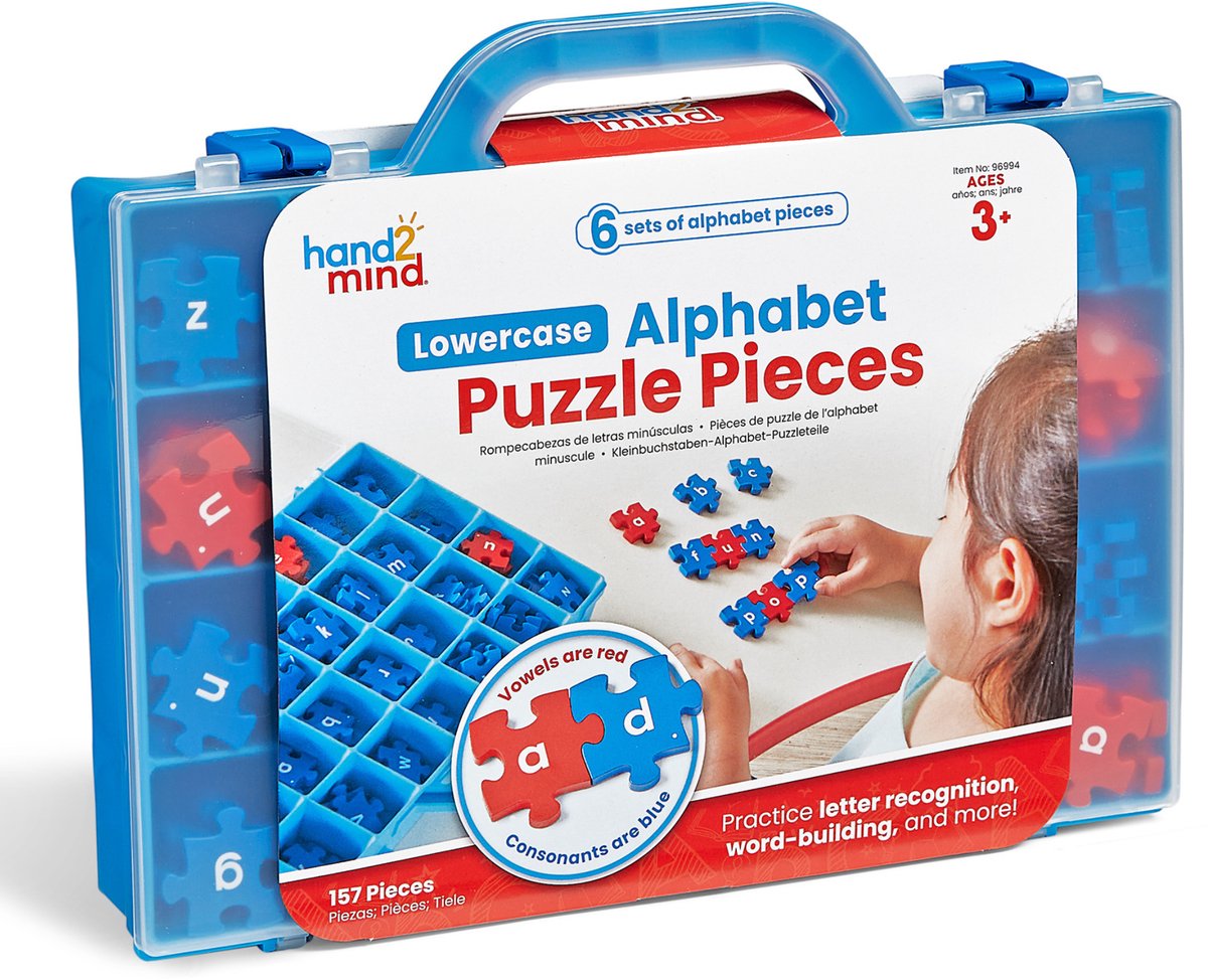 Ressources d'apprentissage pièces de puzzle de l'alphabet minuscule - 3+