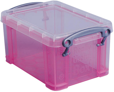 Boîte vraiment utile 0 | 7 litres | rose transparent