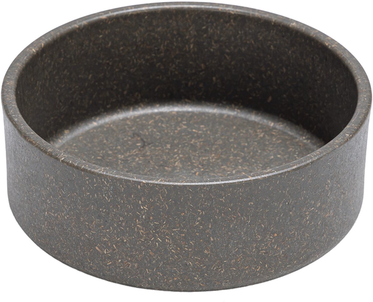Conçu par Lotte Noor gamelle à nourriture pour chien - gamelle à nourriture - va au lave-vaisselle - bambou - gris - 17 cm