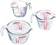 Pyrex maatbeker, set de 3 pièces - | préparation classique