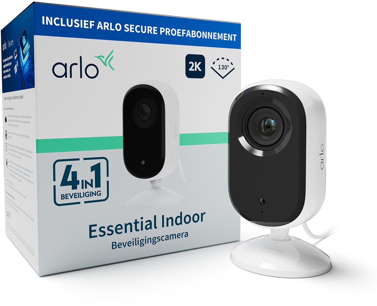 Caméra de sécurité Arlo essential2 2k pour l'intérieur - 1 caméra IP