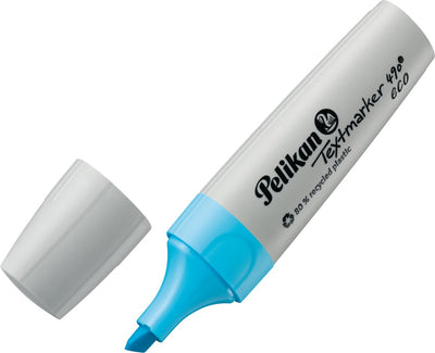 Pelikan marqueur de texte 490 - surligneur écologique - bleu - 10 pièces