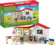 Schleich Farm World Play Figure Set - Pratique vétérinaire et animaux de compagnie - Jouets pour enfants - à partir de 5 ans - 27 pièces - 42502
