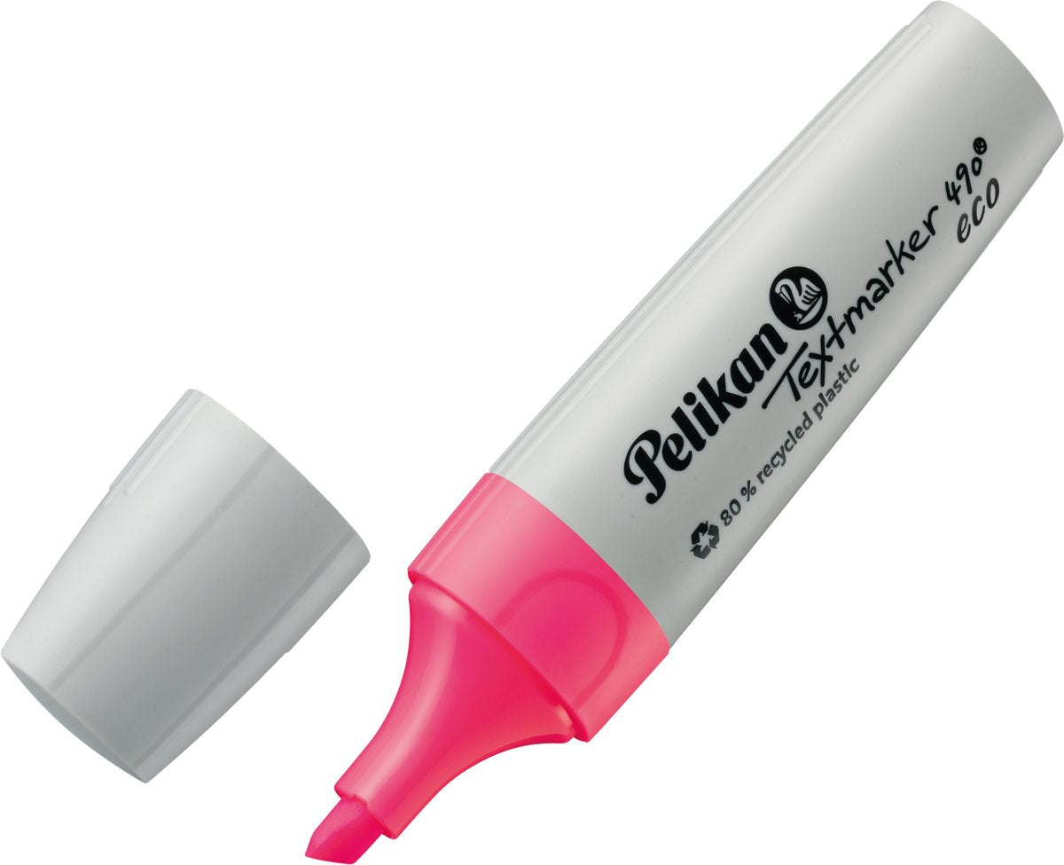 Pelikan marqueur de texte 490 - surligneur écologique - rose - 10 pièces