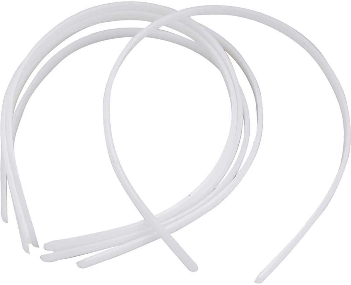 Elastiques à cheveux Creativ company, l: 8 mm, blanc, 20 pièces 1 boîte