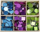 Carreaux de mosaïque miroir Creativ company, taille 15 mm, épaisseur 2 mm, 300 pièces 1 boîte