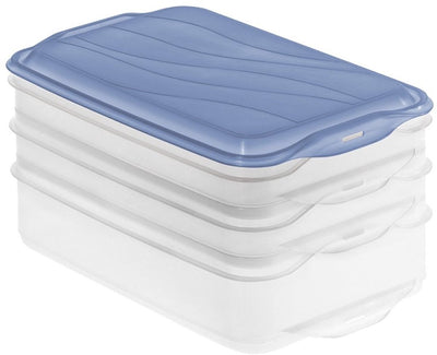 Rotho boîte à viande rondo 2x0,75l 1x1,35l bleu horizon transparent