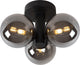 Lucide trudy - plafonnier (plafonnier) salle de bain - ø 28 cm - 3xg9 - ip44 - noir