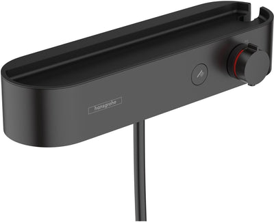 Hansgrohe tablette de douche select 400 thermostatique de douche en saillie noir mat