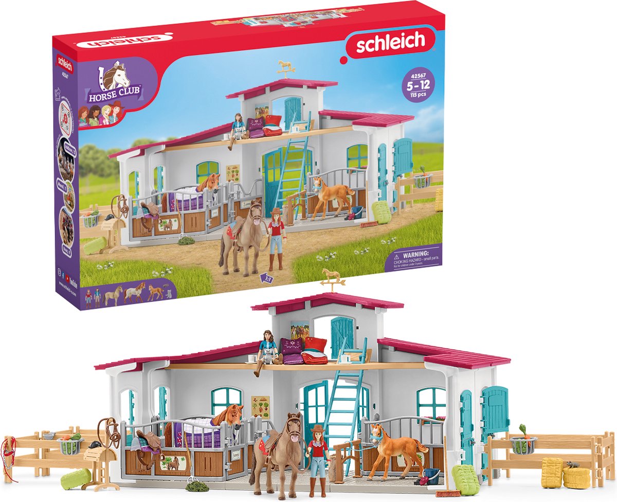 Manese de club de chevaux Schleich avec accessoires 42567