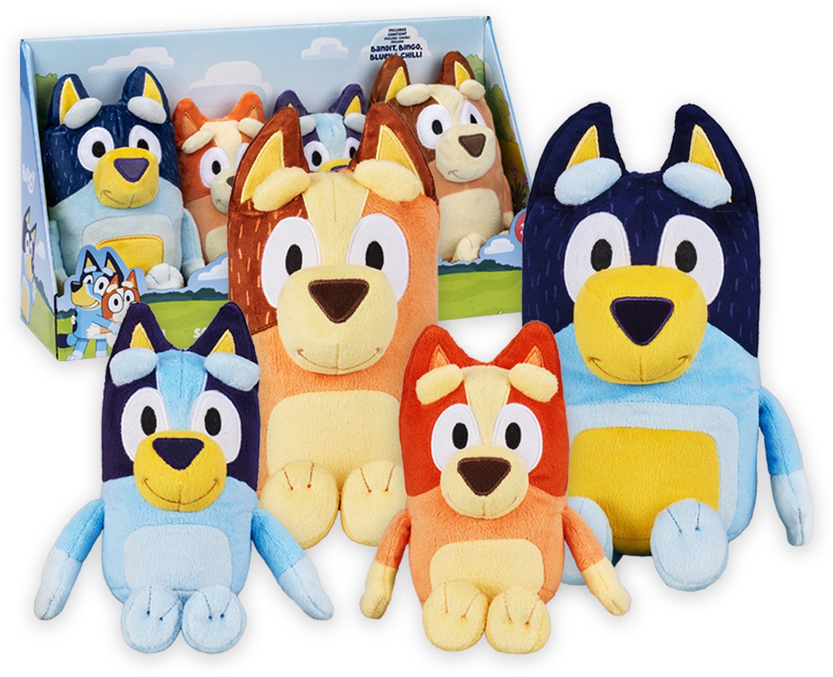 Ensemble de peluches Spectron bluey - 4 pcs.