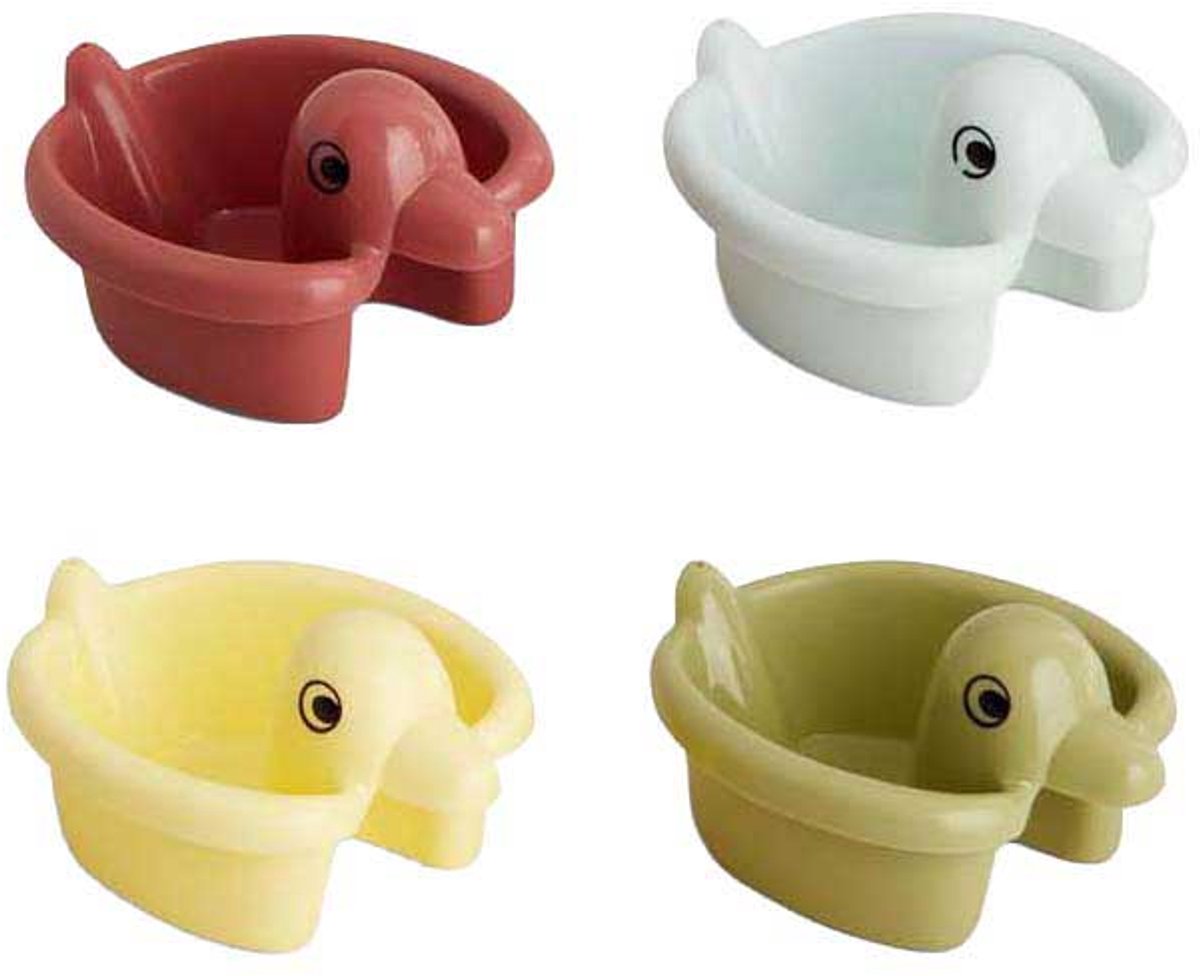 Mertex viking toys ecoline - ensemble de canards en caoutchouc - 4 pcs.